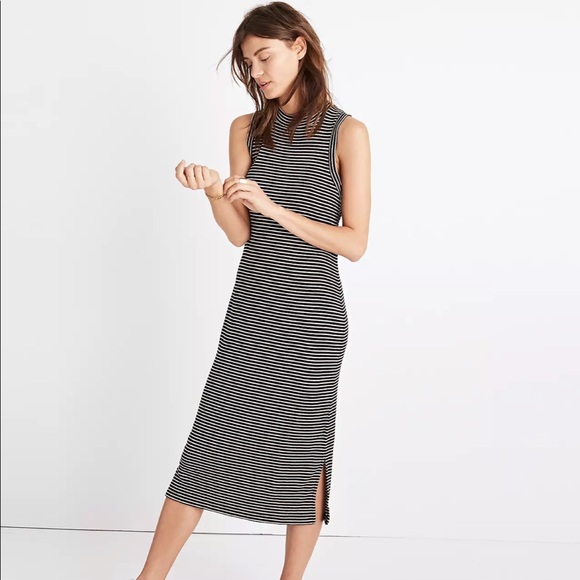 Madewell Dresses & Skirts - NWT Madewell Ribbed Mockneck Midi Dress SZ XS